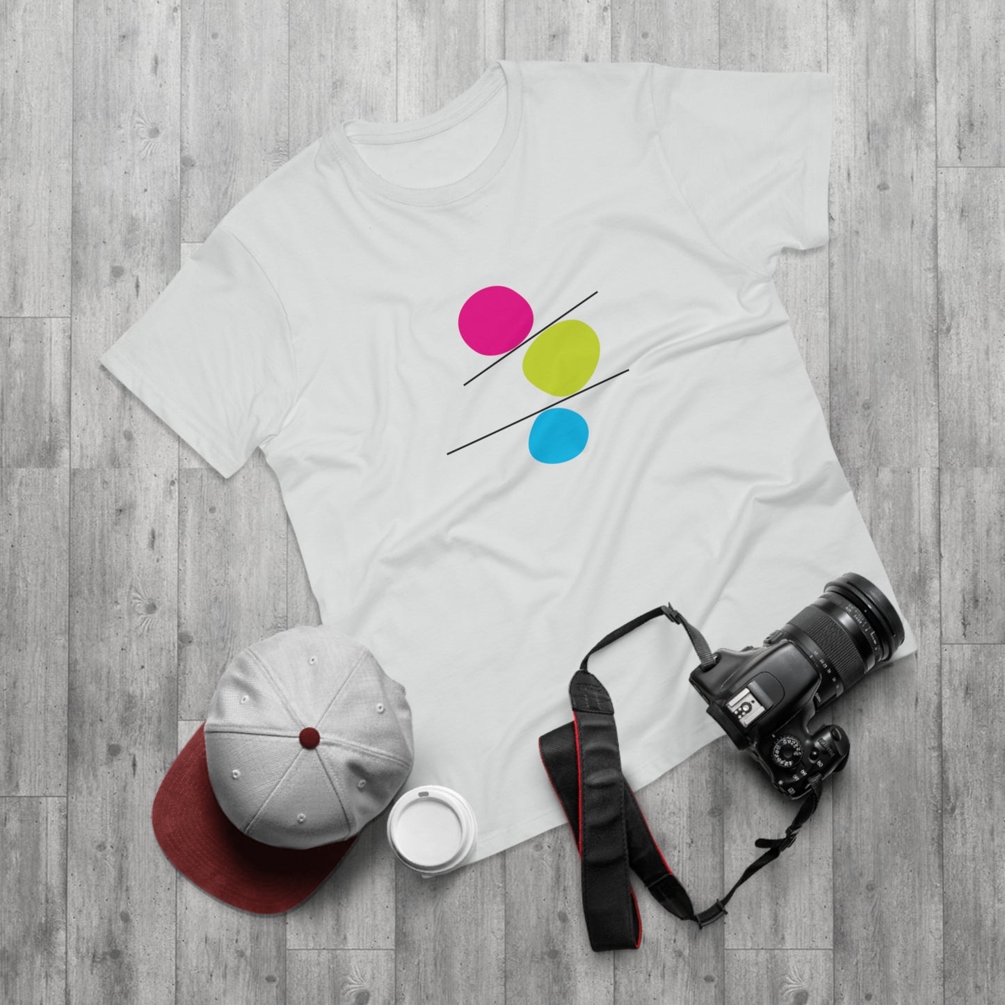 Colorful Abstract Men's T-Shirt - Casual Art-Inspired Tee for Everyday Wear